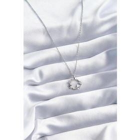 Clariss BJ-BKO8071 316L Çelik Gümüş Renk Zirkon Taşlı Yıldız Model Kadın Kolye