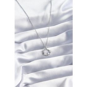 Clariss BJ-BKO8071 316L Çelik Gümüş Renk Zirkon Taşlı Yıldız Model Kadın Kolye