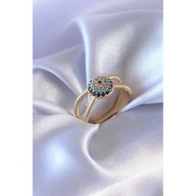 Clariss BJ-BYK2568 Gold Renk Nazar Boncuk Model Kadın Yüzük