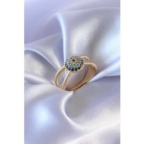 Clariss BJ-BYK2568 Gold Renk Nazar Boncuk Model Kadın Yüzük