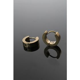 Clariss BJ-EKP252 316L Çelik Gold Renk Halka Model Çift Küpe