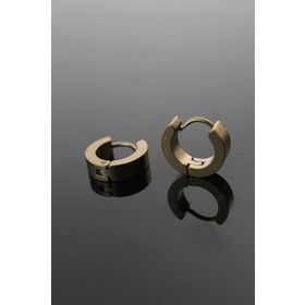 Clariss BJ-EKP252 316L Çelik Gold Renk Halka Model Çift Küpe