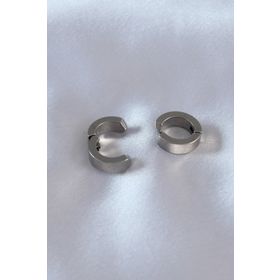 Clariss BJ-EKP277 316L Çelik Gümüş Renk Sıkıştırmalı Erkek Küpe