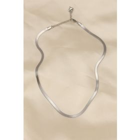 Clariss BKO5903 316L Çelik Silver Renk 45 cm İtalyan Zincir Model Kadın Kolye