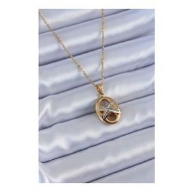 Clariss BKO7635 316L Çelik Gold Renk Zirkon Taşlı Kadın Kolye