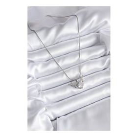 Clariss BKO8133 316L Çelik Gümüş Renk Zirkon Taşlı Boynuz Model Kadın Kolye