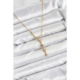 Clariss BKO8418 316L Çelik Gold Renk Zincir Kutup Yıldızı Model Kadın Kolye