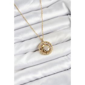 Clariss BKO8418 316L Çelik Gold Renk Zincir Kutup Yıldızı Model Kadın Kolye