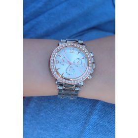 Clariss BS3470 Gümüş Renk Metal Kordon Rose Kasa Zirkon Taşlı Kadın Saat