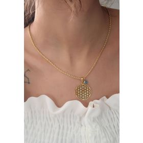 Clariss Çelik Gold Renk Kadın Kolye