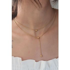 Clariss Çelik Gold Renk Kadın Kolye