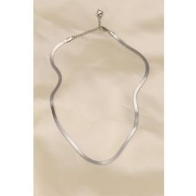 Clariss Çelik Silver Renk 45 cm İtalyan Zincir Model Kadın Kolye