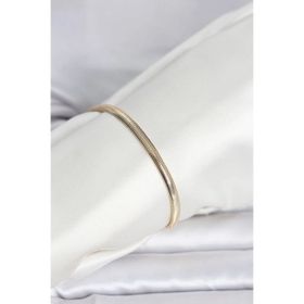 Clariss CM 14K Gold Renk Yassı Zincir Yılan Model Kadın Bileklik