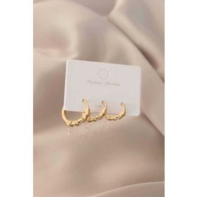 Clariss Gold Renk Halka Kadın Küpe