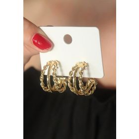 Clariss Gold Renk Halka Kadın Küpe