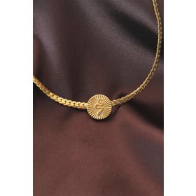 Clariss Gümüş Kaplama Kırmızı Gül Figürlü Kadın Kolye