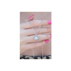 Clariss P22363S4581 316L Çelik Gümüş Renk Açılır Midye Model Kadın Kolye