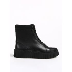 Clarks 26173870 Deri Siyah Kadın Bot