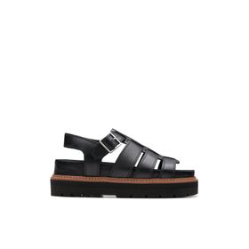 Clarks 26176317 Deri Siyah Kadın Sandalet