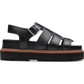 Clarks 26176317 Deri Siyah Kadın Sandalet