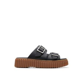 Clarks 26176428 Siyah Kadın Deri Terlik