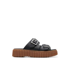 Clarks 26176428 Siyah Kadın Deri Terlik