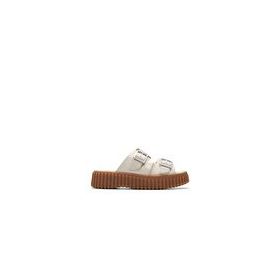 Clarks 26176430 Krem Kadın Deri Terlik