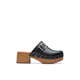Clarks 26177370 Siyah Kadın Deri Terlik