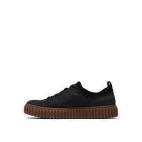 Clarks 5003313801 Nubuk Torhill Lace Siyah Erkek Günlük Ayakkabı