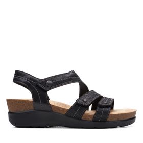 Clarks Calenne Clara Kama Siyah Kombi Kadın Sandalet