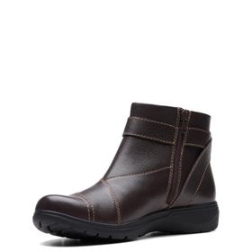 Clarks Carleigh Dalia Koyu Kahverengi Deri Kadın Çizme