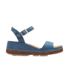 Clarks Kassandra Zambak Mavi Nubuk Kadın Dolgu Sandalet