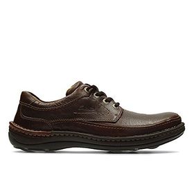 Clarks Nature Three Derby Mahagoni Leder Erkek Ayakkabı