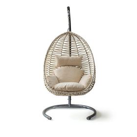 Clas Swing Krem Rattan Krem Oturumlu Salıncak
