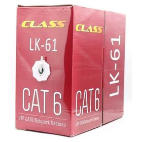 Class 24AWG Gri 305 m UTP CAT6 Network Kablosu