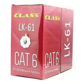 Class 24AWG Gri 305 m UTP CAT6 Network Kablosu