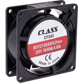 Class CF 243 80X80X25 AC 220V Aksiyel Fan