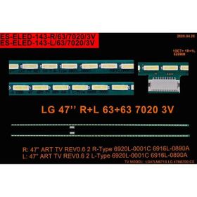 Class ELED143L/143R Samsung 47 inç TV Bar Led Takımı