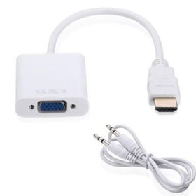 Class Ses Çıkışlı HDMI to VGA Kablo Çevirici