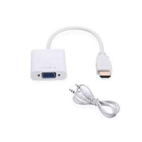 Class Ses Çıkışlı HDMI to VGA Kablo Çevirici