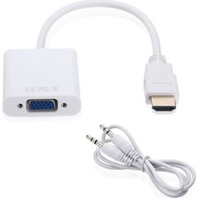 Class Ses Çıkışlı HDMI to VGA Kablo Çevirici