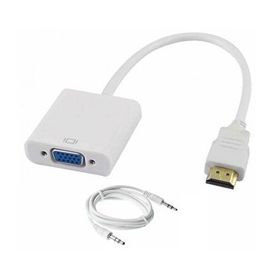 Class Ses Çıkışlı HDMI to VGA Kablo Çevirici