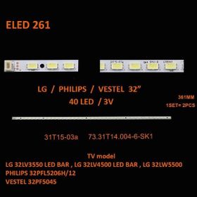 Class TKM-261 LG 32 inç TV Led Bar Takımı