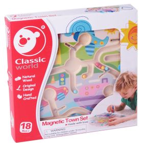 Classic World Mıknatıslı Ve Boncuklu Labirent Ahşap Bulmaca