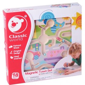 Classic World Mıknatıslı Ve Boncuklu Labirent Ahşap Bulmaca