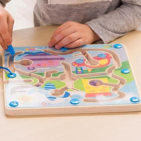 Classic World Mıknatıslı Ve Boncuklu Labirent Ahşap Bulmaca