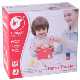 Classic World Nostaljik Ekmek Kızartma Makinası Ve Aksesuarları Ahşap