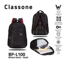 Classone BP-L100 13/14/15.6 inç Su Geçirmez Large Sırt Çantası