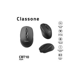 Classone CBT10 Şarjlı Sessiz Optik Kablosuz Mouse