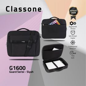 Classone G1600 15.6 inç Siyah Guard Notebook Çantası